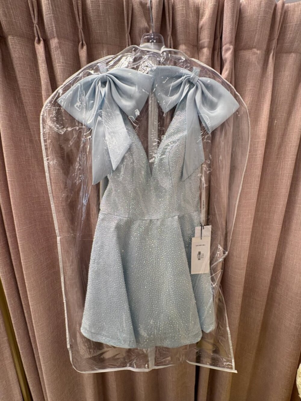 Sherri Hill: 57317 Ice Blue : size 2 Homecoming Dress - Picture 2 of 4